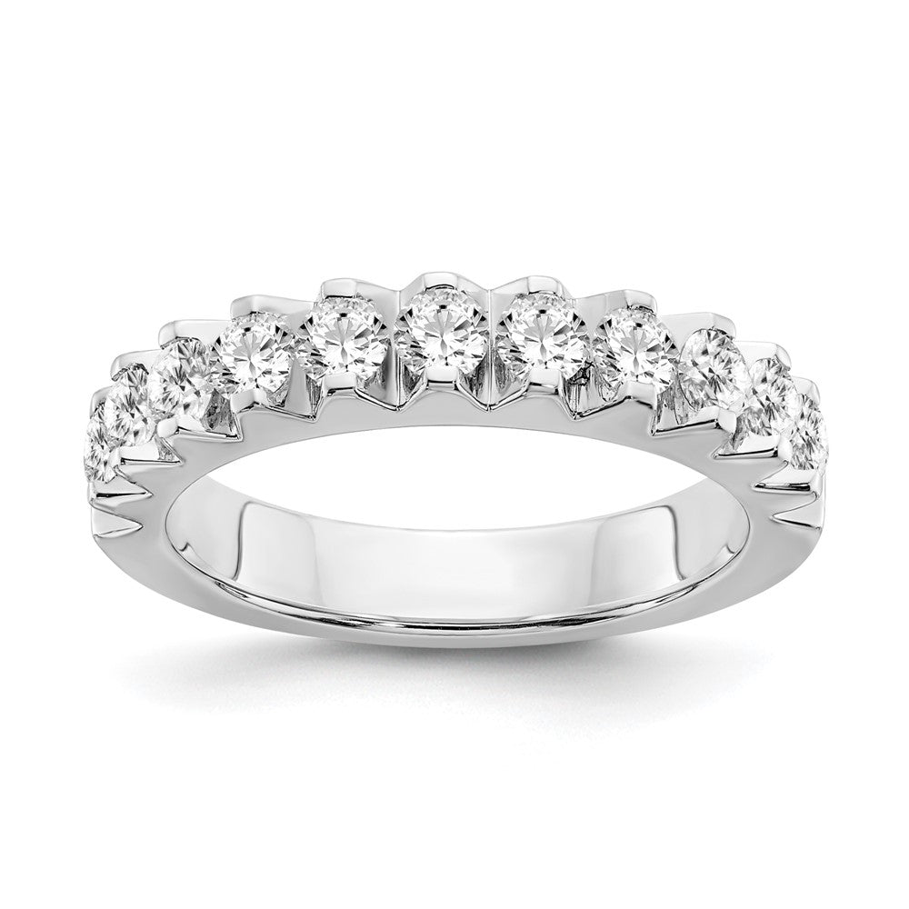 14K Weißgold Ring mit im Labor gezüchteten Diamanten VS/SI FGH