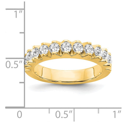 14K Gelbgold Ring mit 1 ct. Labor gezüchteten Diamanten VS/SI+ G+