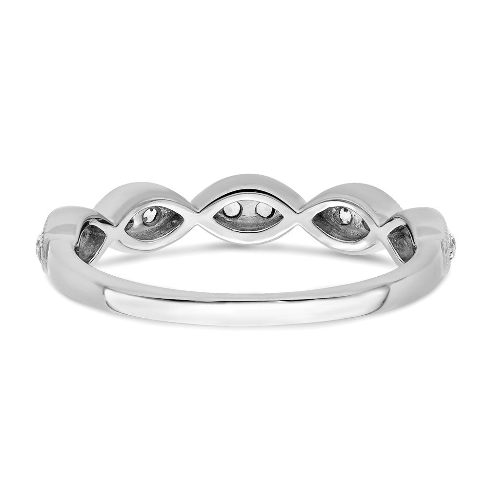 14K Weißgold Ring mit 0,25 ct. im Labor gezüchteten Diamanten VS/SI+ G+