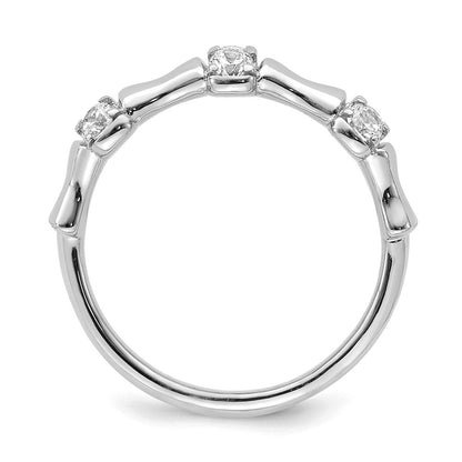 14K Weißgold Ring mit im Labor gezüchteten Diamanten VS/SI+ G+, Fantasieschliff