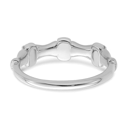 14K Weißgold Ring mit im Labor gezüchteten Diamanten VS/SI+ G+, Fantasieschliff