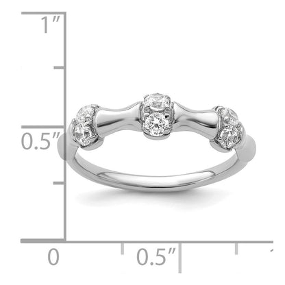 14K Weißgold Ring mit im Labor gezüchteten Diamanten VS/SI+ G+, Fantasieschliff