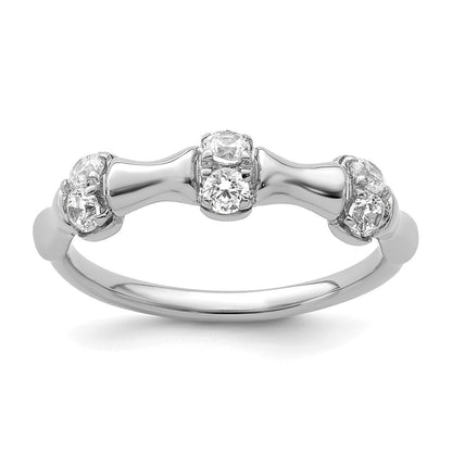 14K Weißgold Ring mit im Labor gezüchteten Diamanten VS/SI+ G+, Fantasieschliff