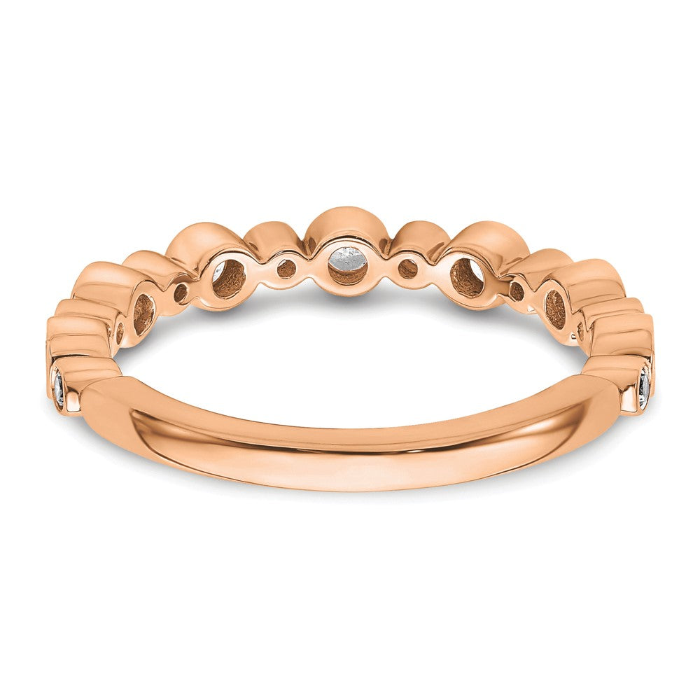 14K Roségold Ring mit im Labor gezüchteten Diamanten VS/SI+ G+