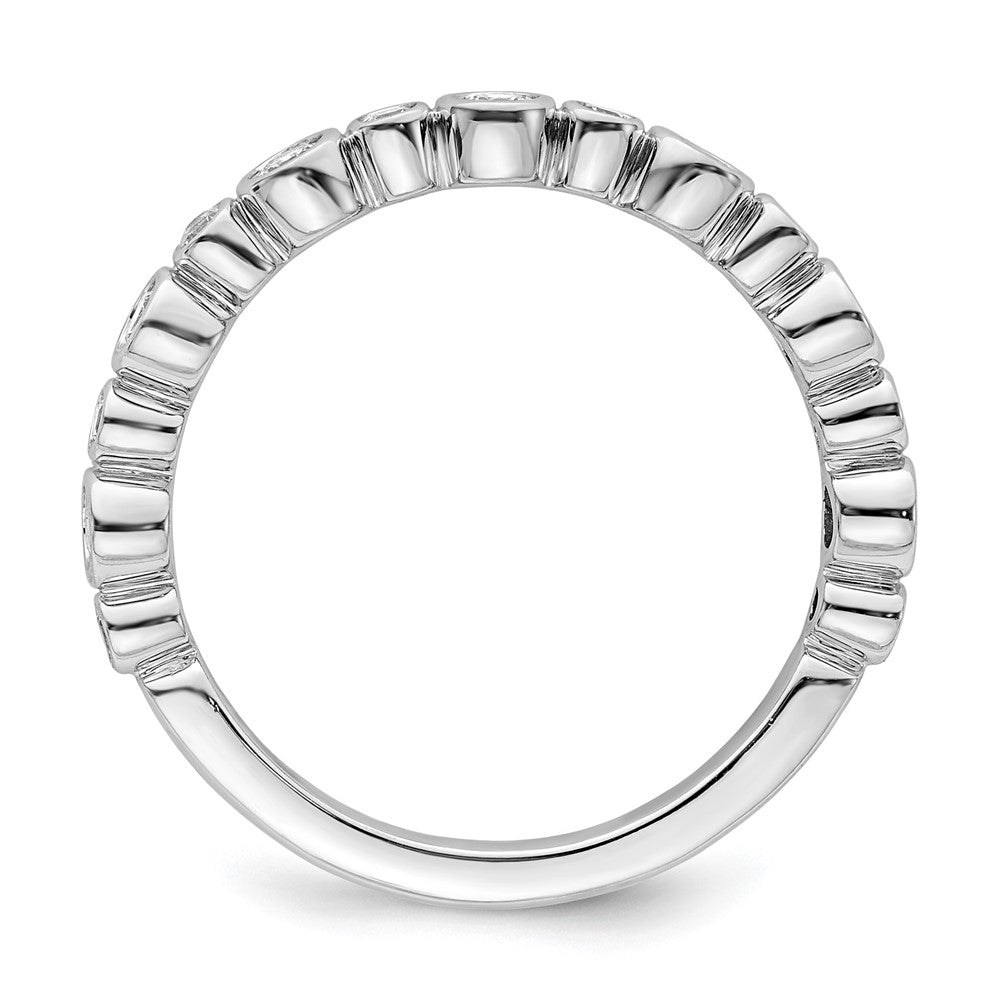 14K Weißgold Ring mit im Labor gezüchteten Diamanten, VS/SI+ G+