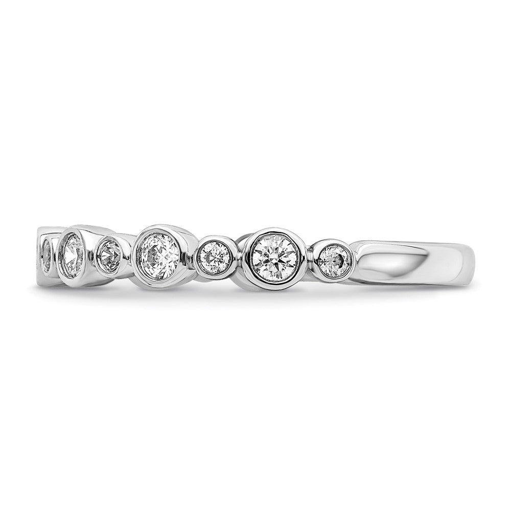 14K Weißgold Ring mit im Labor gezüchteten Diamanten, VS/SI+ G+