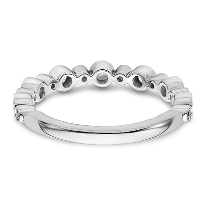 14K Weißgold Ring mit im Labor gezüchteten Diamanten, VS/SI+ G+