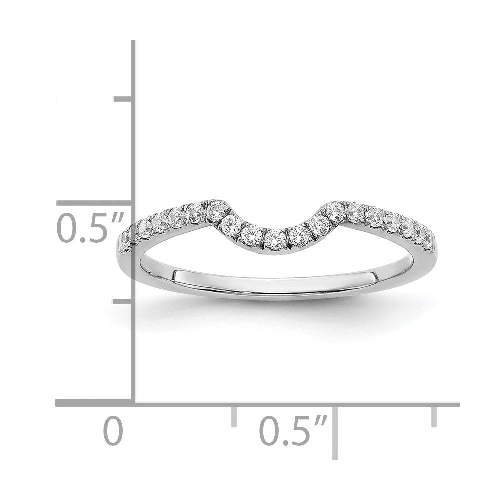14K Weißgold Labor-Diamant VS/SI FGH passender Ehering