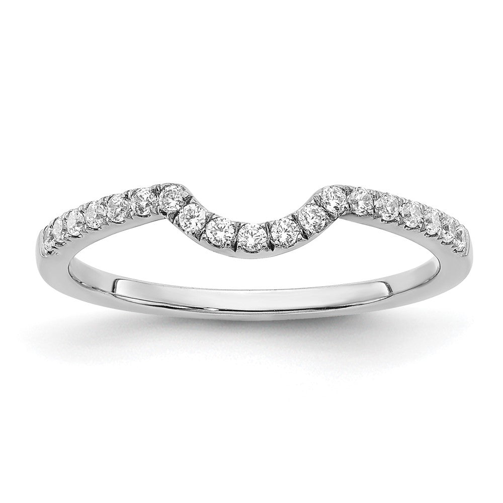 14K Weißgold Labor-Diamant VS/SI FGH passender Ehering