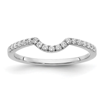 14K Weißgold Labor-Diamant VS/SI FGH passender Ehering