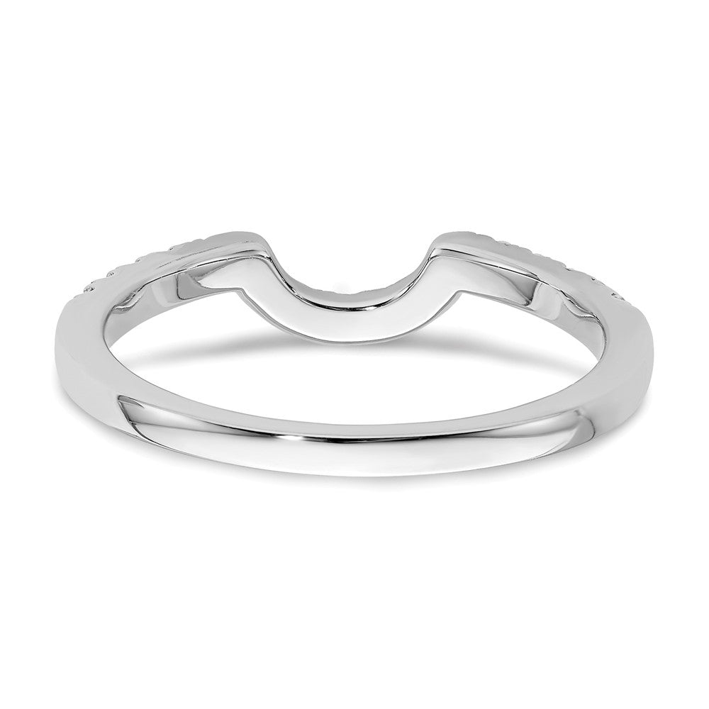 14K Weißgold Ehering mit im Labor gezüchteten Diamanten VS/SI FGH, passend