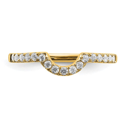 14K Gelbgold Labor-gezüchteter Diamant VS/SI FGH Passender Ehering