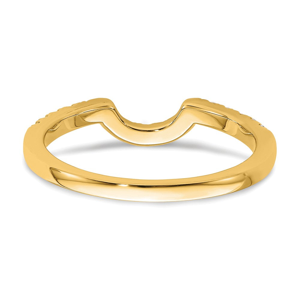 14K Gelbgold Labor-gezüchteter Diamant VS/SI FGH Passender Ehering