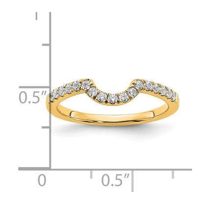 14K Gelbgold Labor-gezüchteter Diamant VS/SI FGH Passender Ehering