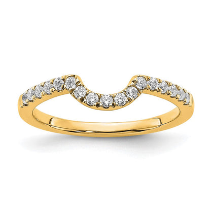 14K Gelbgold Labor-gezüchteter Diamant VS/SI FGH Passender Ehering