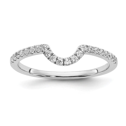 14K Weißgold Ehering mit im Labor gezüchteten Diamanten VS/SI+ G+, passend