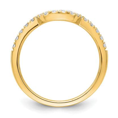 14K Gelbgold Labor gezüchteter Diamant VS/SI FGH Passender Ehering