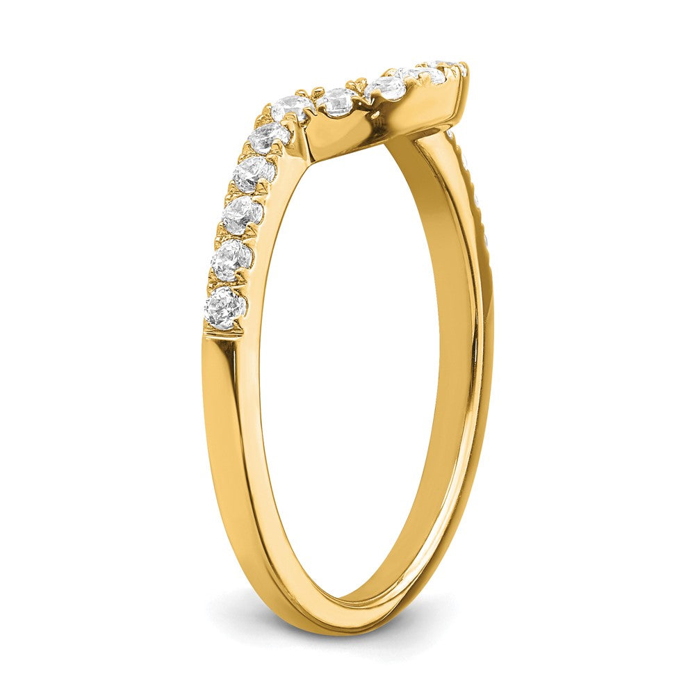 14K Gelbgold Labor gezüchteter Diamant VS/SI FGH Passender Ehering