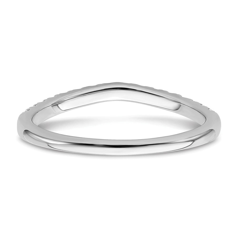 14K Weißgold Ring-Set mit 2 Eheringen mit im Labor gezüchteten Diamanten, VS/SI FGH