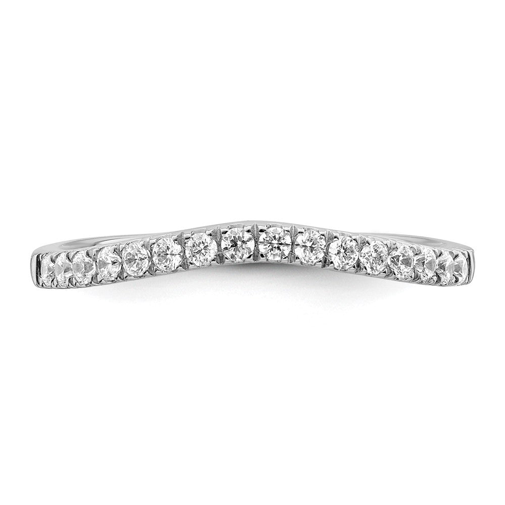 14K Weißgold Eheringe-Set, zweiteilig, 0,5 ct. Laborgezüchtete Diamanten VS/SI+ G+