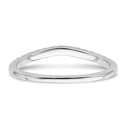 14K Weißgold Eheringe-Set, zweiteilig, 0,5 ct. Laborgezüchtete Diamanten VS/SI+ G+