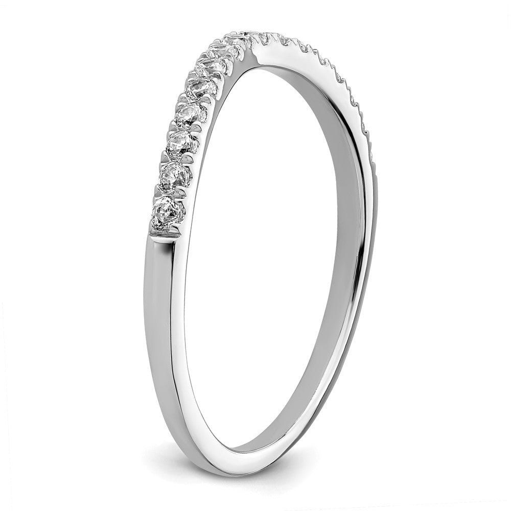 14K Weißgold Eheringe-Set, zweiteilig, 0,5 ct. Laborgezüchtete Diamanten VS/SI+ G+