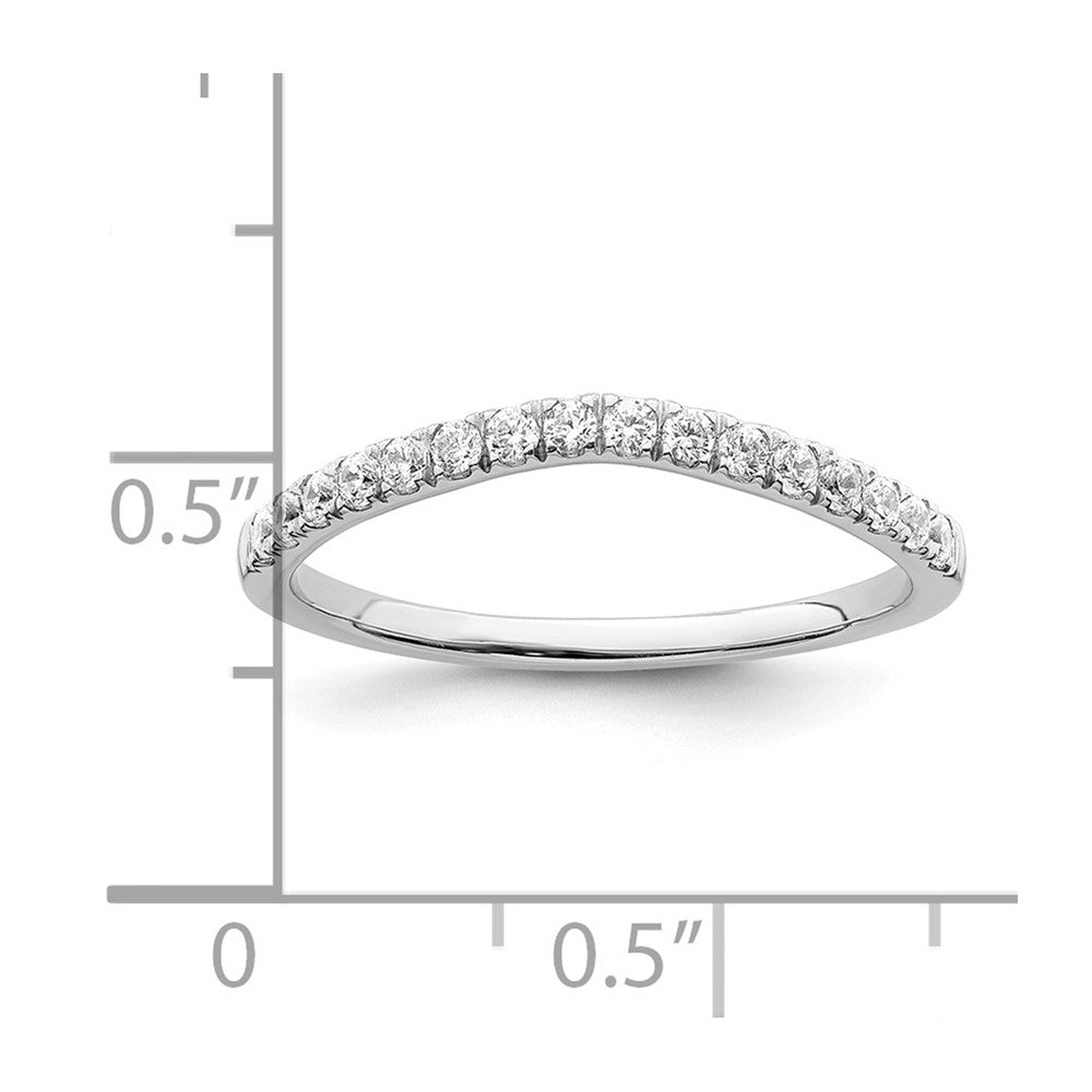 14K Weißgold Eheringe-Set, zweiteilig, 0,5 ct. Laborgezüchtete Diamanten VS/SI+ G+