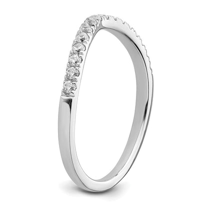 14K Weißgold Set aus 2 Eheringen mit Laborgezüchteten Diamanten VS/SI FGH
