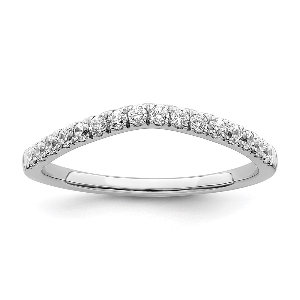 14K Weißgold Set aus 2 Eheringen mit Laborgezüchteten Diamanten VS/SI FGH