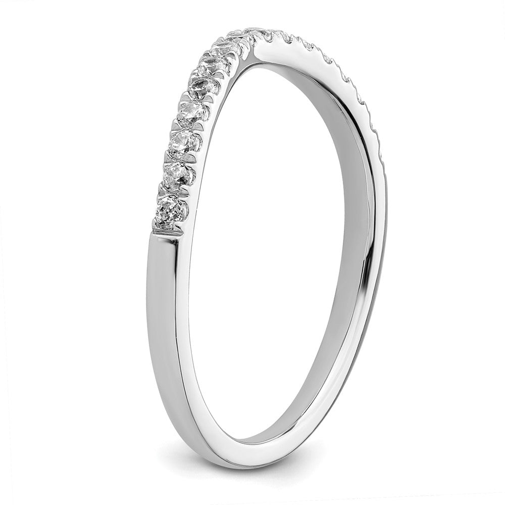 14K Weißgold Ehering-Set mit 2 Ringen, Labor gezüchtete Diamanten VS/SI+ G+