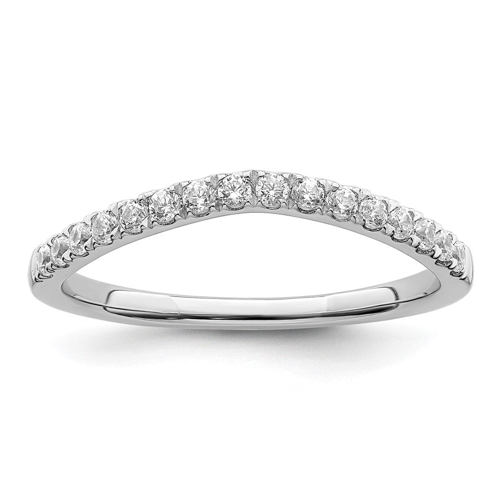 14K Weißgold Ehering-Set mit 2 Ringen, Labor gezüchtete Diamanten VS/SI+ G+