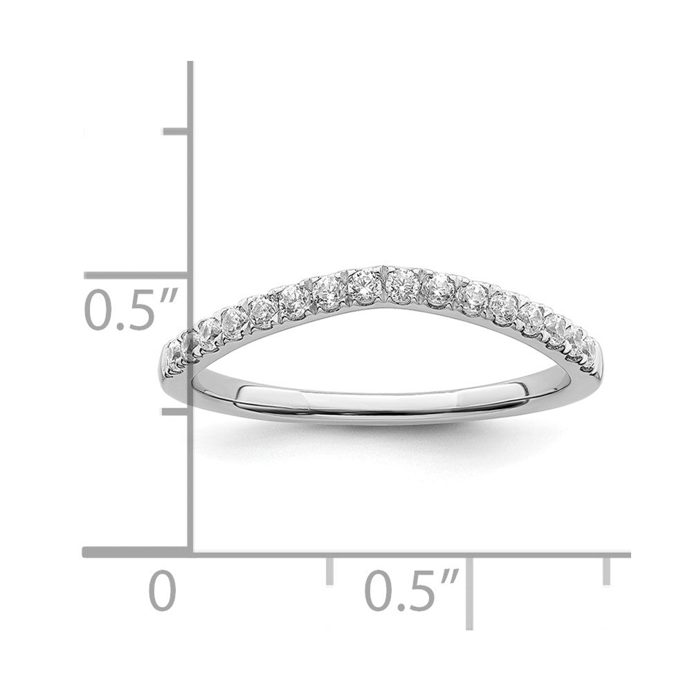 14K Weißgold Ehering-Set mit 2 Ringen, Labor gezüchtete Diamanten VS/SI+ G+