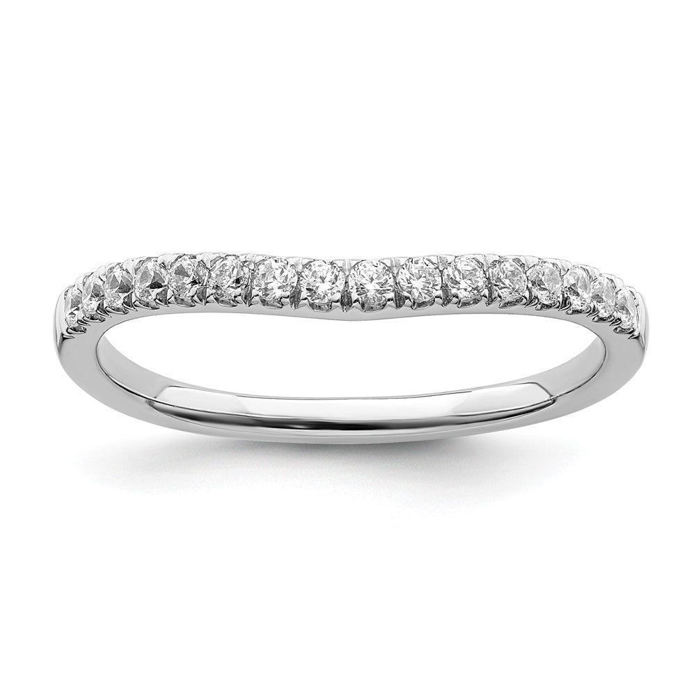 14K Weißgold Ehering-Set mit 2 Ringen, Labor gezüchtete Diamanten VS/SI+ G+