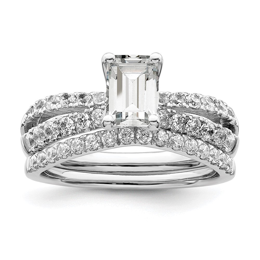 14K Weißgold Verlobungsring Semi-Mount mit Labordiamanten VS/SI+ G+
