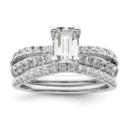 14K Weißgold Verlobungsring Semi-Mount mit Labordiamanten VS/SI+ G+