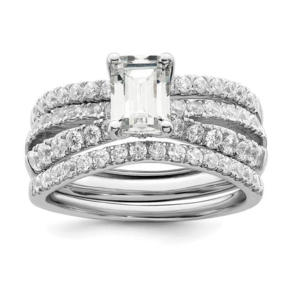 14K Weißgold Verlobungsring Semi-Mount mit Labordiamanten VS/SI+ G+