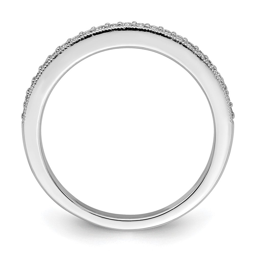 14K Weißgold 1/6 Karat Diamant Komplett Ehering
