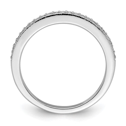 14K Weißgold 1/6 Karat Diamant Komplett Ehering