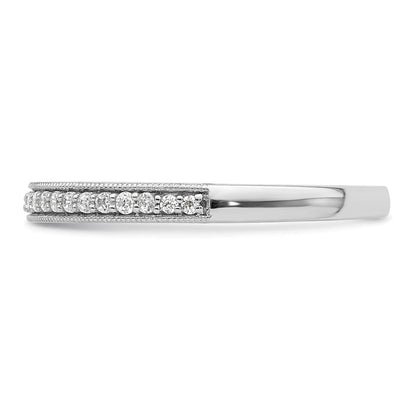 14K Weißgold 1/6 Karat Diamant Komplett Ehering