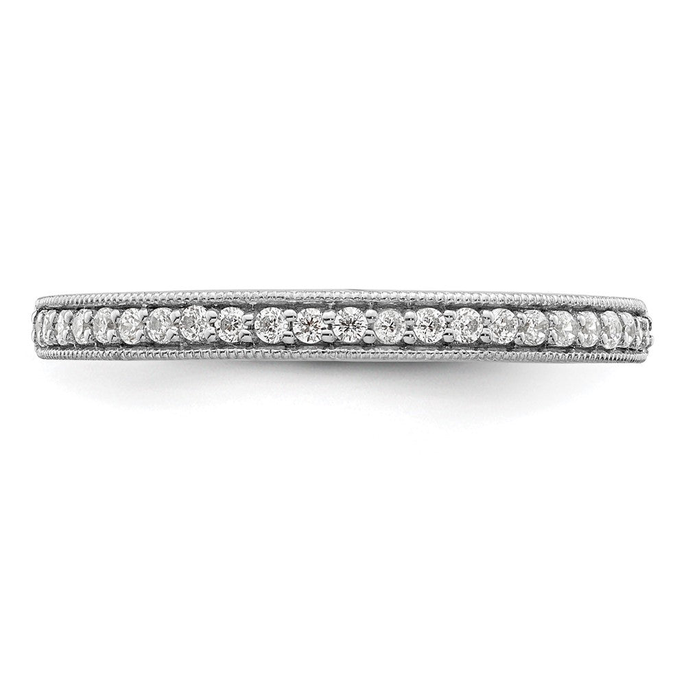 14K Weißgold 1/6 Karat Diamant Komplett Ehering