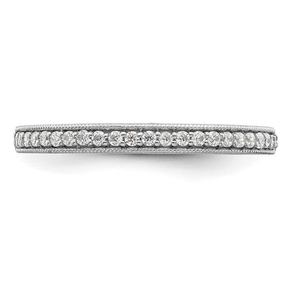 14K Weißgold 1/6 Karat Diamant Komplett Ehering