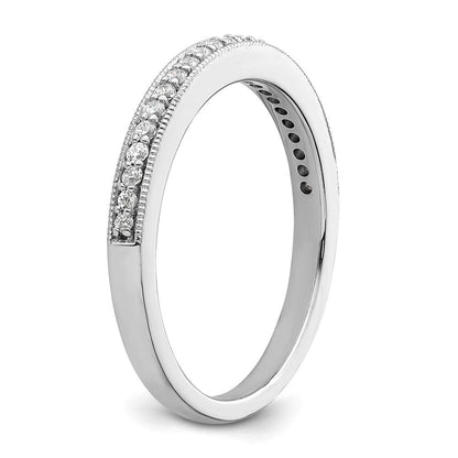 14K Weißgold 1/6 Karat Diamant Komplett Ehering