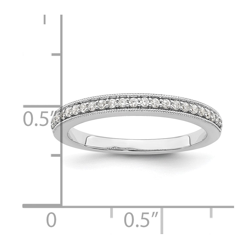 14K Weißgold 1/6 Karat Diamant Komplett Ehering