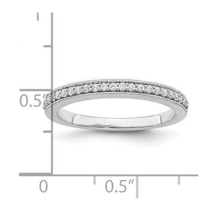 14K Weißgold 1/6 Karat Diamant Komplett Ehering