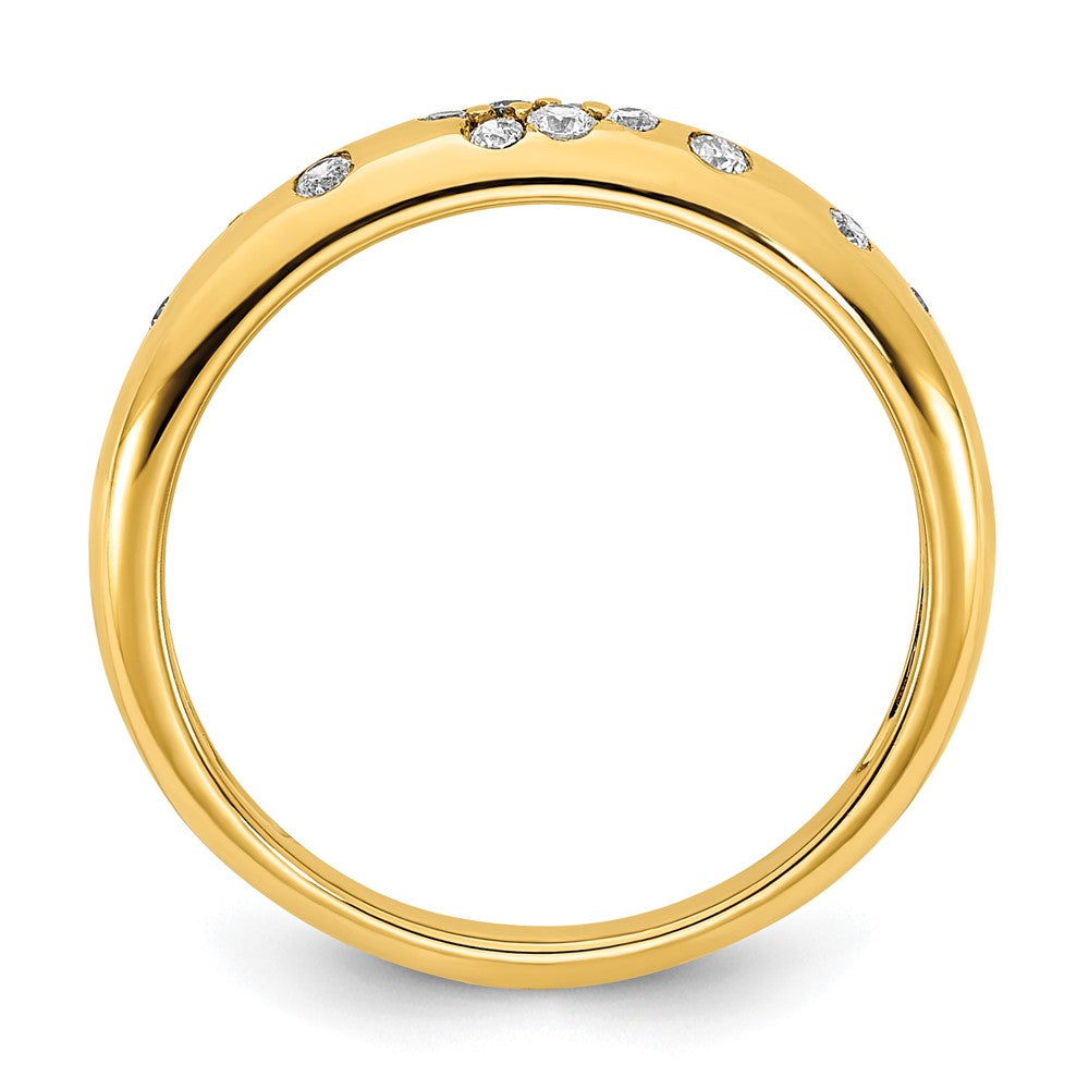 10K Gelbgold 10K Poliert Diamant Sprinkle Ring