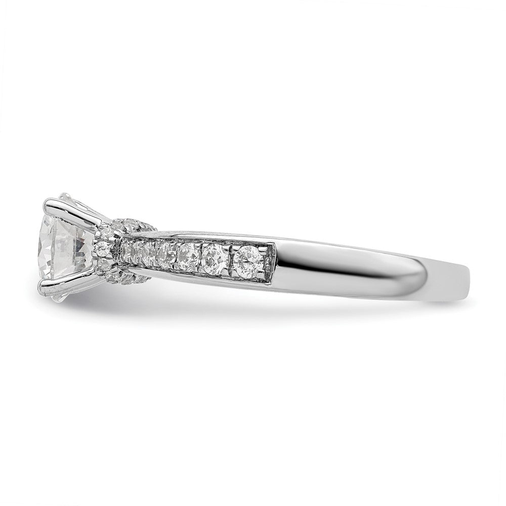 14K Weißgold True Origin 1/3 Karat Im Labor Gezüchtet Diamant Vs D E F Halbfassung Rund Verlobungsring