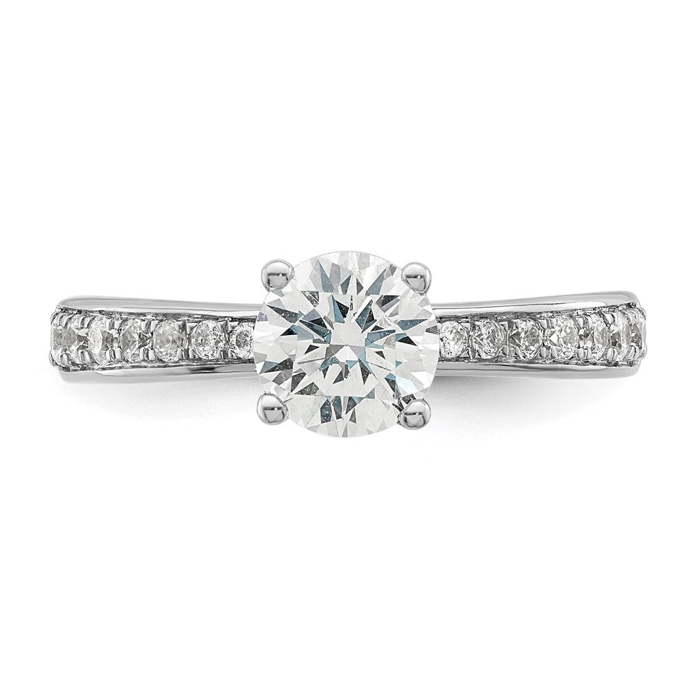 14K Weißgold True Origin 1/3 Karat Im Labor Gezüchtet Diamant Vs D E F Halbfassung Rund Verlobungsring