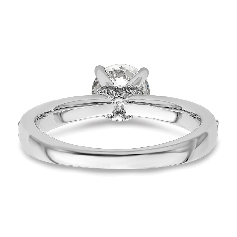 14K Weißgold True Origin 1/3 Karat Im Labor Gezüchtet Diamant Vs D E F Halbfassung Rund Verlobungsring