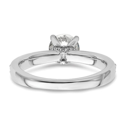 14K Weißgold True Origin 1/3 Karat Im Labor Gezüchtet Diamant Vs D E F Halbfassung Rund Verlobungsring