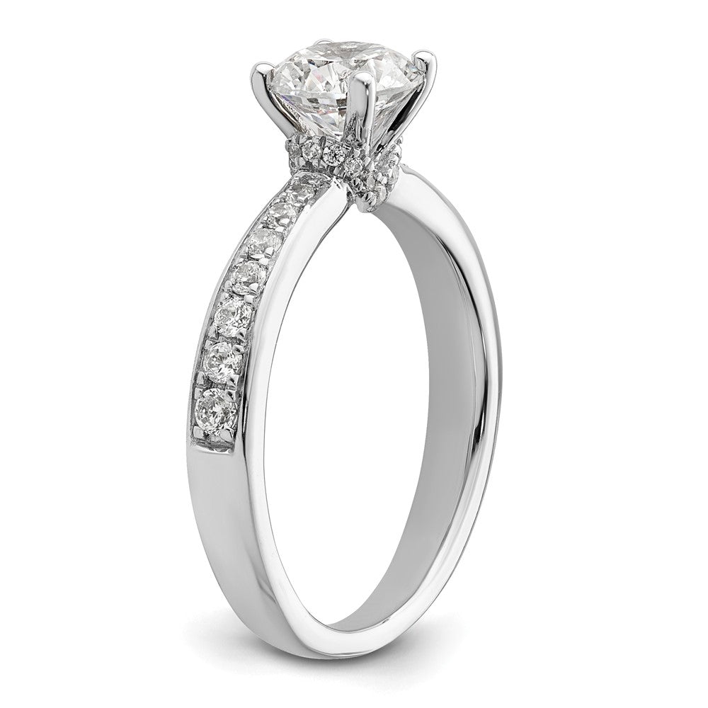 14K Weißgold True Origin 1/3 Karat Im Labor Gezüchtet Diamant Vs D E F Halbfassung Rund Verlobungsring
